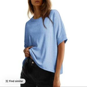 Dokotoo Light Blue Oversized T-Shirt Viral on TIKTOK